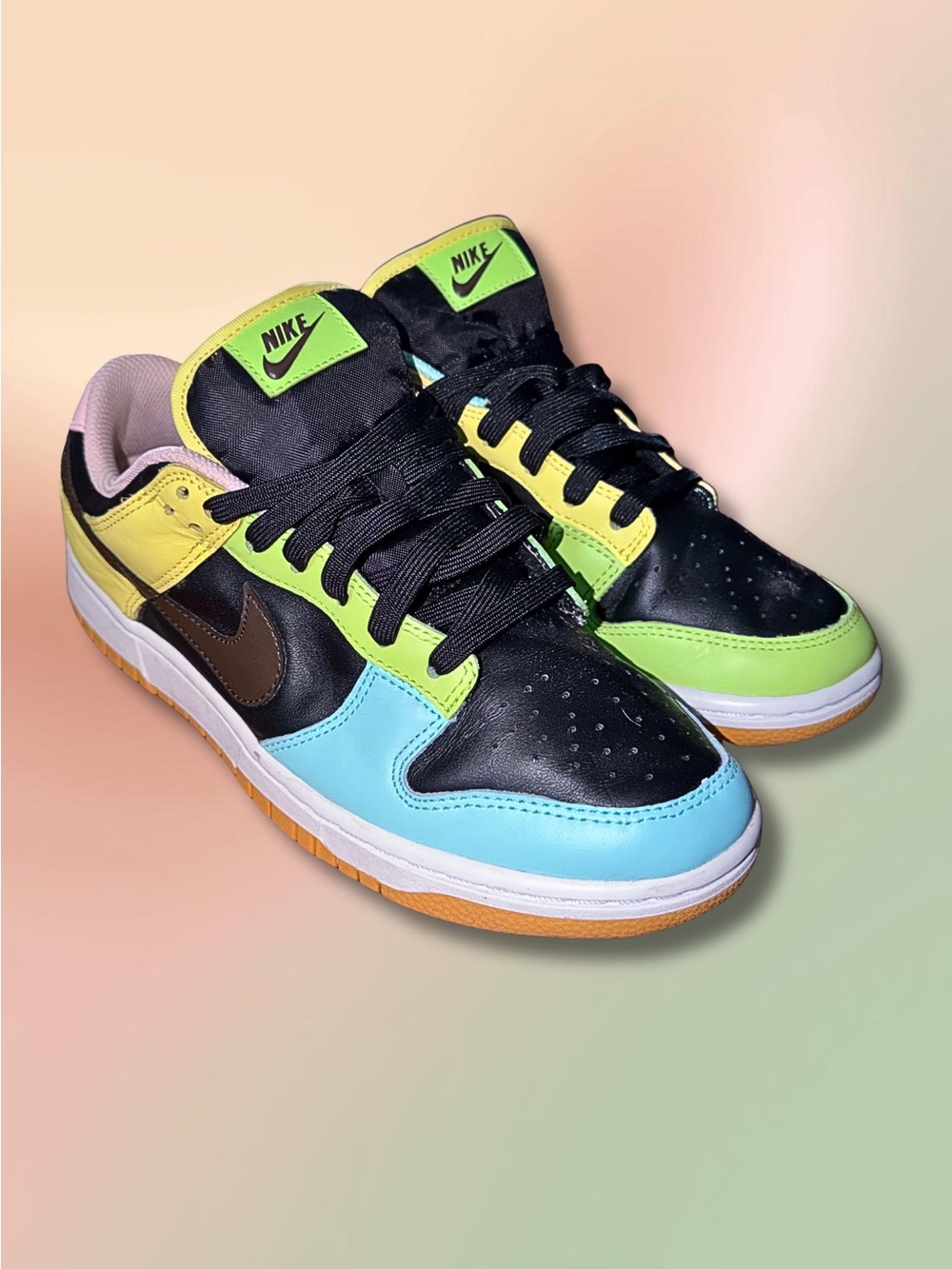 Nike Dunk Low SE Free 99 GS 7Y Women’s 8.5 Black Multi DH0952-001